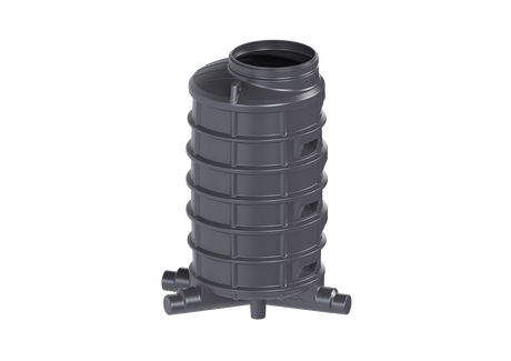 KESSEL-Standardschacht GT LW1000 - H: 2070,DN150/200,1 Zulauf,re.,45 Grad, 882020
