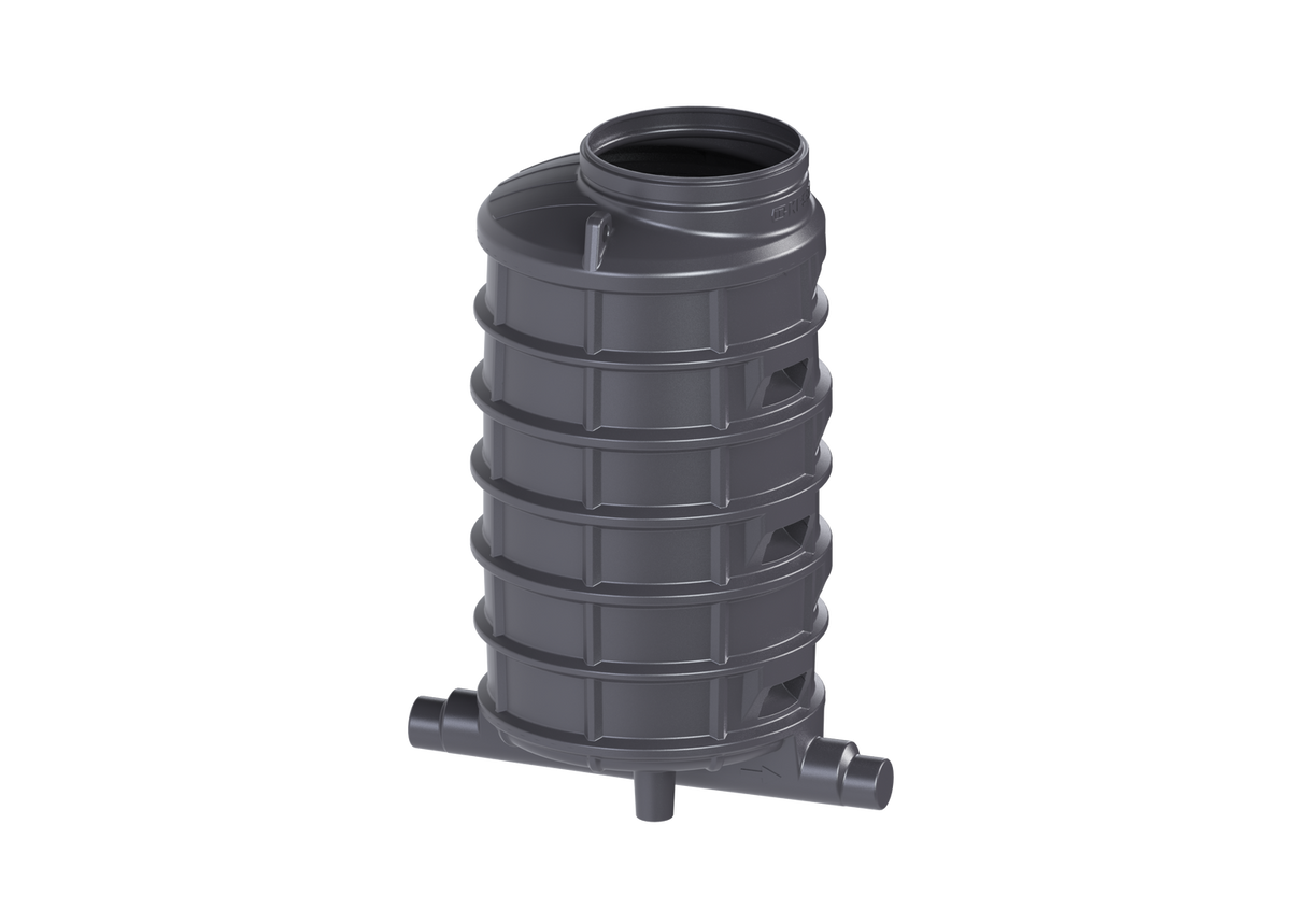 KESSEL-Standardschacht GT LW1000 - H: 2070,DN150/200,1 Zulauf,li.,45 Grad, 882030