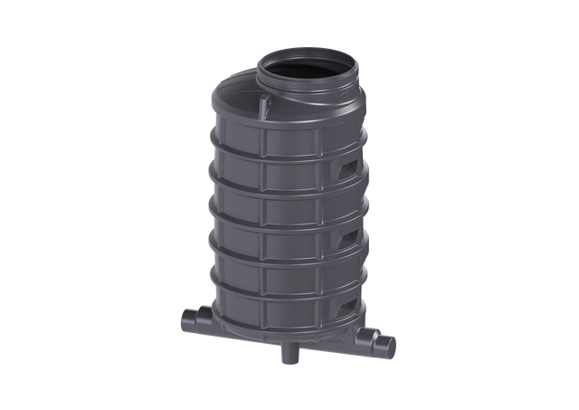KESSEL-Standardschacht GT LW1000 - H: 2070,DN150/200,1 Zulauf,li.,45 Grad, 882030