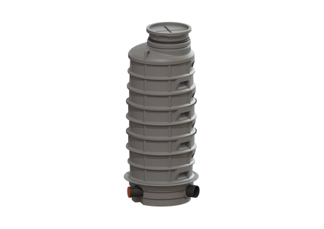 KESSEL-Rückstauschacht LW 1000 - Zulauf DN 150, Auslauf DN 200, 2680 mm, 882505