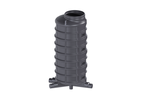KESSEL-Standardschacht GT LW1000 - H: 2570,DN150/200,1 Zulauf,re.,45 Grad, 882520