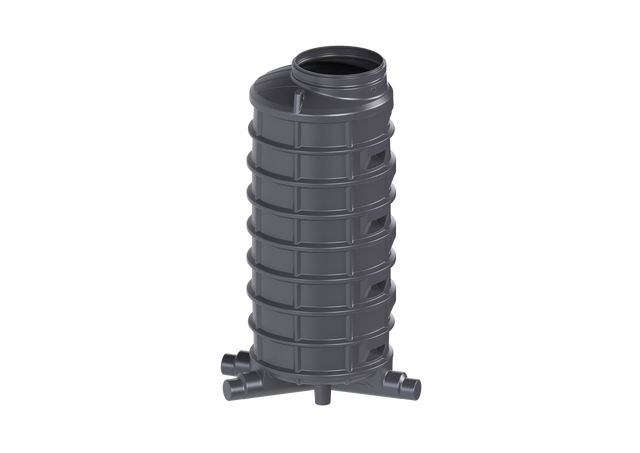 KESSEL-Standardschacht GT LW1000 - H: 2570,DN150/200,1 Zulauf,re.,45 Grad, 882520