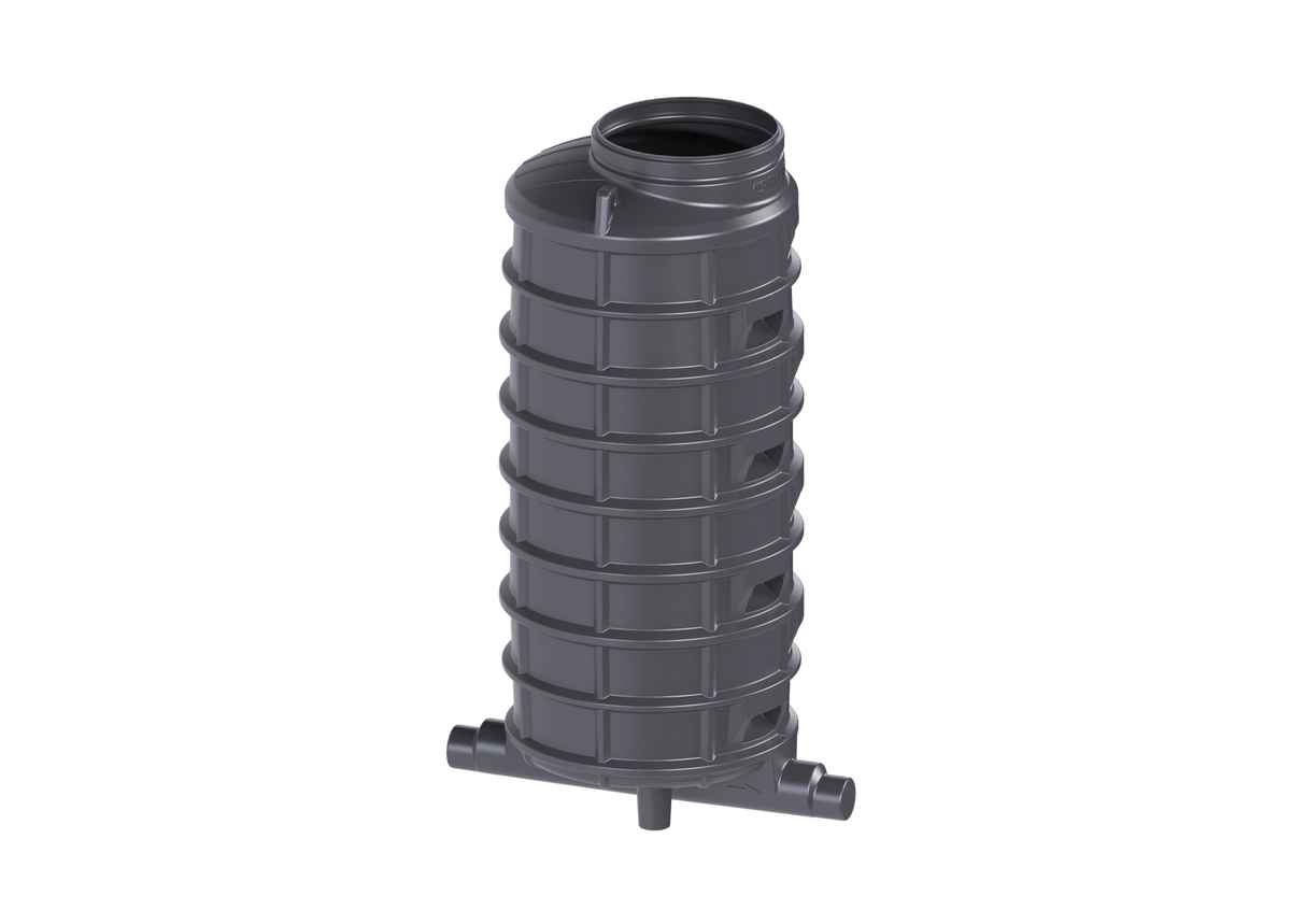 KESSEL-Standardschacht GT LW1000 - H: 2570,DN150/200,1 Zulauf,li.,45 Grad, 882530