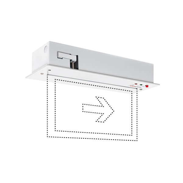 ESYLUX LED-Sicherheitsleuchte 3W EB 25m SLC/SLD SLC EL LED 3h 25m IR SC/C RM ein