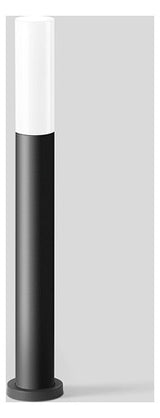 BEGA LED-Pollerleuchte 4,8W IP65 3000K 77236K3 450lm graphit Alu Gl_opal