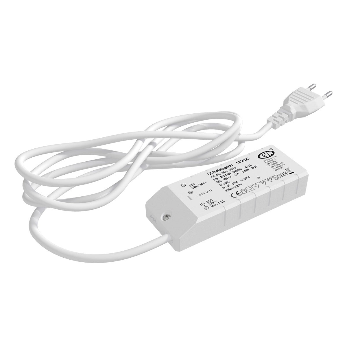 EVN LED-Trafo 0,1-18W 12V IP20 Kstgeh SLK12018 stat 115x45x21mm