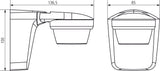 Bewegungsmelder AP 360°                           230V ws mt IP66 2300W