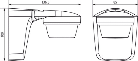 Bewegungsmelder AP 360°                           230V ws mt IP66 2300W