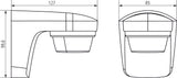 Bewegungsmelder AP 0-150°                         230V sw mt IP55 2300W