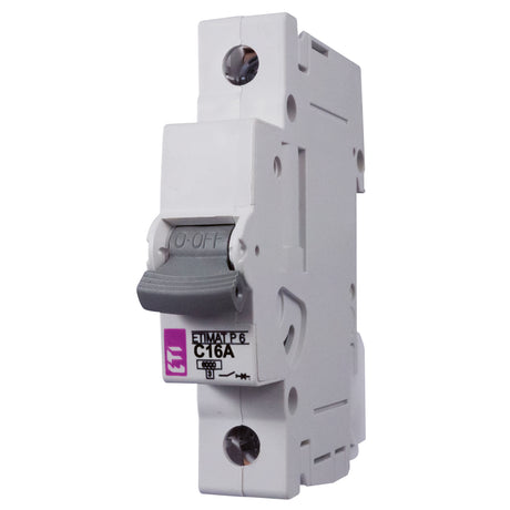 ETI Leitungsschutzschalter AC C 16A 1p ETIMAT P6 C16A 1p 6KA 230V 1TE 50Hz