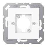 JUNG Zentralplatte LS 1f aws Schraubbef AS/A A 568-1 BF WW ohne Beschriftungsfel