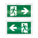 ESYLUX Piktogramm Ausgang dpls SLX 24 DISPLAY SYMBOL 2-SIDE RIGHT Acryl