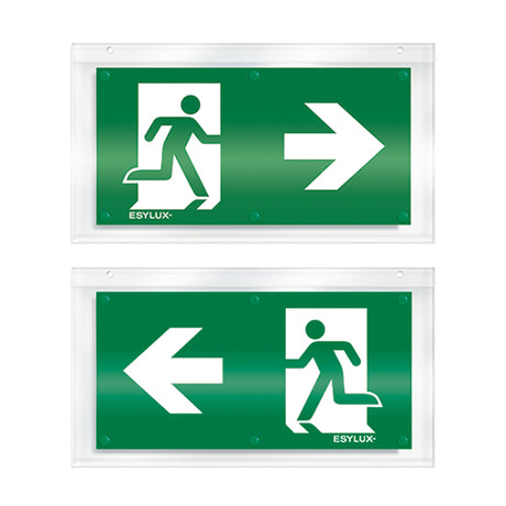 ESYLUX Piktogramm Ausgang dpls SLX 24 DISPLAY SYMBOL 2-SIDE RIGHT Acryl