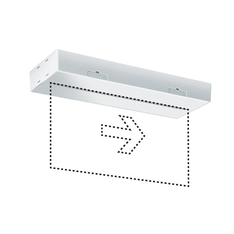 ESYLUX LED-Sicherheitsleuchte 3W 24m SLX EL LED DISPLAY 3h 24m IR SM Aufb/Ein