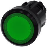 Drucktaster Front 1f                              gn bel.b Ø22mm rnd