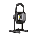 ESYLUX LED-Bauleuchte 10W 5000K 900lm PL SUN LED 10W 5K, RE schwarz IP44 Alu