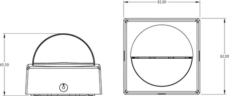 Bewegungsmelder AP 0-180°                         230V sw mt IP55 2300W