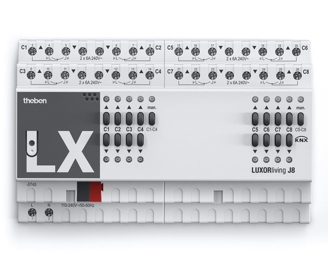 Jalousieaktor KNX                                 REG 8f 8Eing 6A