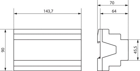 Jalousieaktor KNX                                 REG 8f 8Eing 6A
