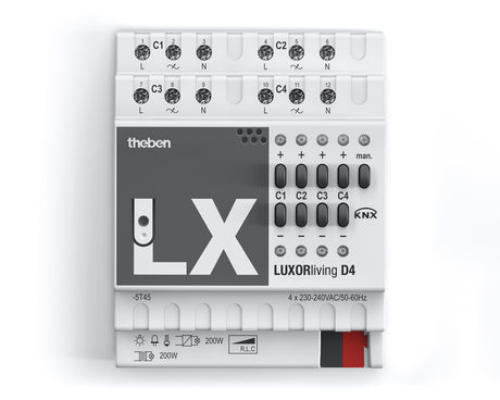 Dimmaktor KNX                                     10-800W REG 4TE 4Ausg