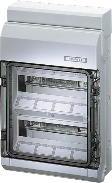 HENSEL Automatengehäuse AP 2x12TE Kst KV 9224 NT IP65 295x458x129mm ET93mm