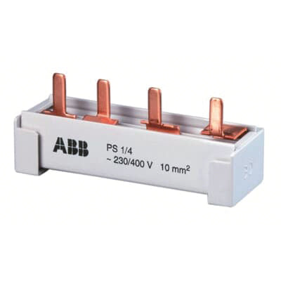 Phasenschiene 4+N 17,6mm                          10qmm 63A Stift isol