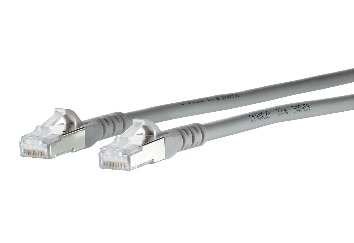 METZ CONNECT Patchkabel Cat6A 6m gr RJ45 1308456033-E S/FTP AWG26 1:1