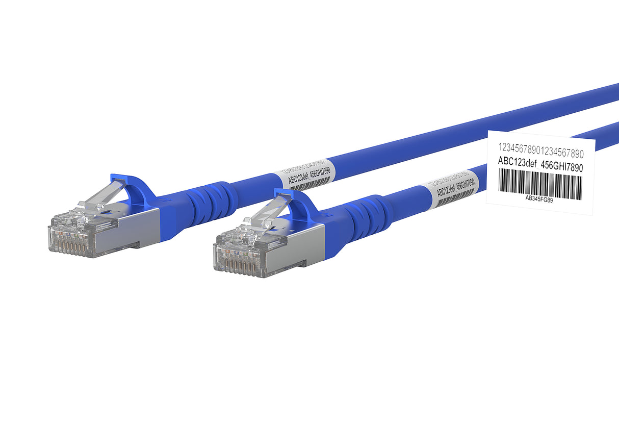 METZ CONNECT Patchkabel Cat6A 10m bl 1:1 130845A044WE S/FTP RJ45 AWG26