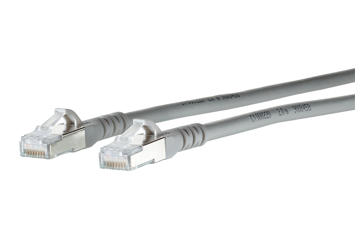 METZ CONNECT Patchkabel Cat6A 11m gr 1:1 130845A133-E S/FTP RJ45 AWG26