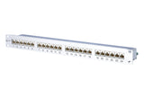 METZ CONNECT Patchpanel 24Ports 1HE 130855C-E 24Ports Cat6A Schirm