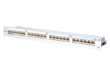 METZ CONNECT Patchpanel 24Ports 1HE Cat6 130856-E 24Ports Schirm