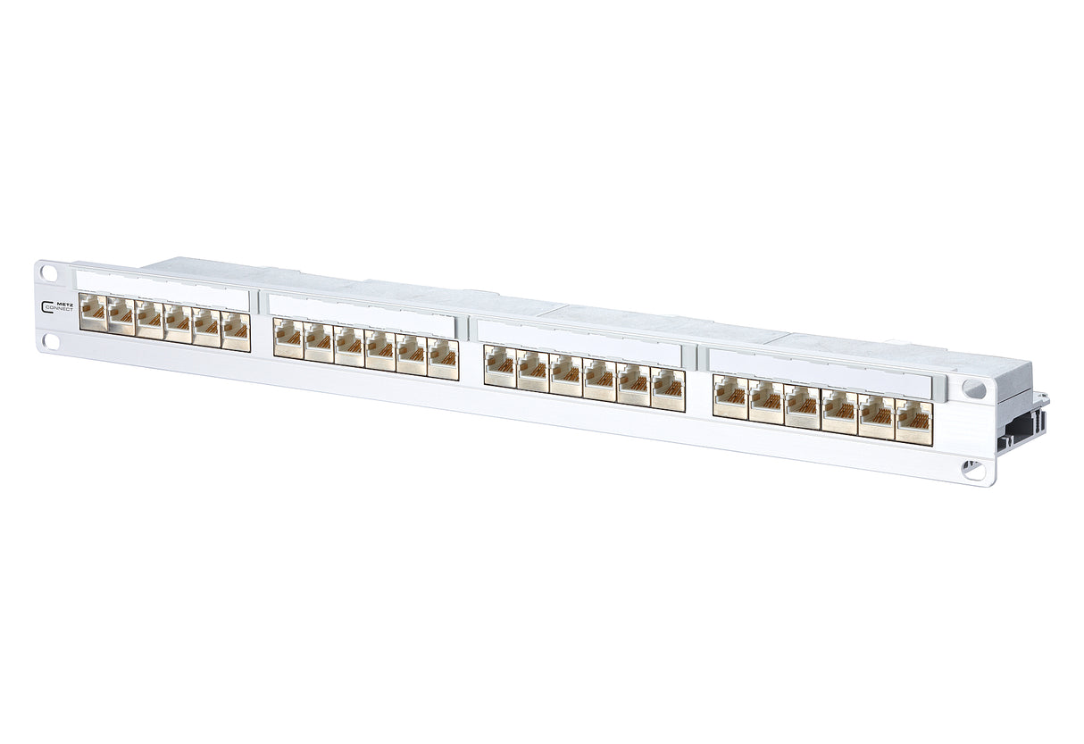 METZ CONNECT Patchpanel 24Ports 1HE 130856C-E 24Ports Cat6A Schirm