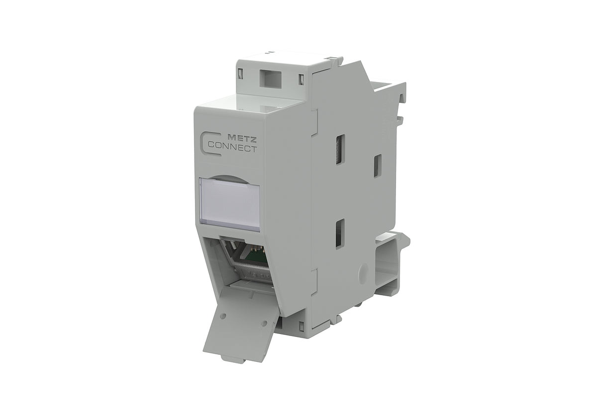 METZ CONNECT REG-Anschlussdose Cat6A lgr 1309108003-E 1xRJ45 schräg Schneidkl