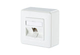 METZ CONNECT Anschlussdose Cat6A AP IDC 1309110027-E 1xRJ45 ver-ws Kanaleinb