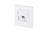 METZ CONNECT Anschlussdose Cat6A 1xRJ45 1309111027-E ver-ws Kanaleinb schräg