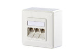 METZ CONNECT Anschlussdose Cat6A AP rws 1309130002-E 3xRJ45 schräg IDC