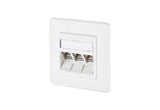 METZ CONNECT Anschlussdose Cat6A 3xRJ45 1309131027-E ver-ws Kanaleinb schräg