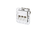 METZ CONNECT Anschlussdose Cat6A 3xRJ45 1309131127-E ver-ws Kanaleinb schräg