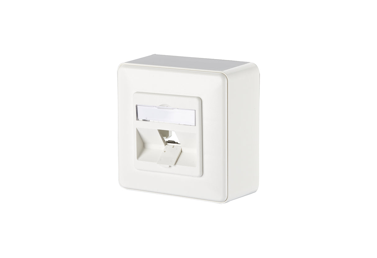 METZ CONNECT Multifunktionsdose AP 1slot 1309140002-E ws RAL9010