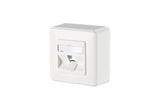 METZ CONNECT Multifunktionsdose AP 1slot 1309140002-E ws RAL9010