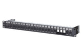METZ CONNECT Modulträger 1HE 24Ports 130920-BKKE Schirm 44,45x482,6x95mm