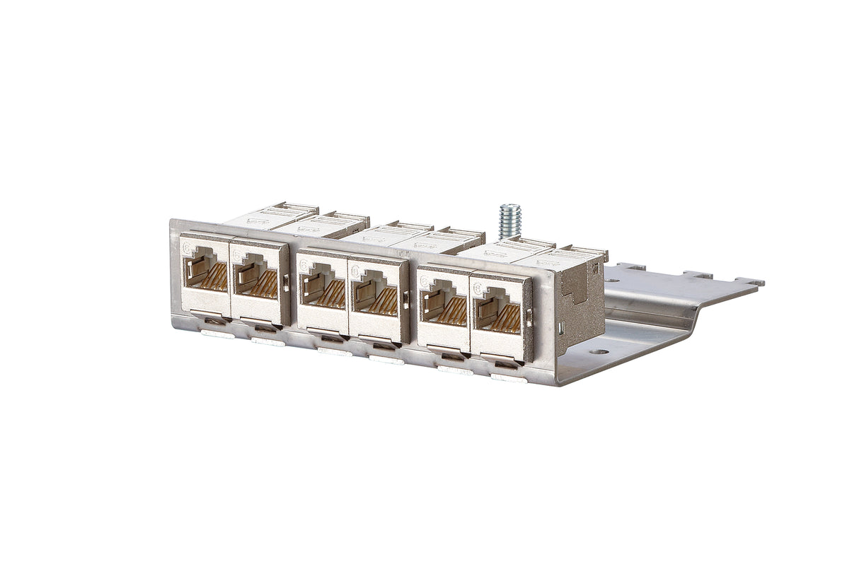 METZ CONNECT Patchpanel 6Ports 6Ports 130922-03-E Cat6A Schirm 27,9x110x100mm