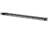 METZ CONNECT Modulträger 0,5HE 24Ports 130925-BKKE 21,82x444x77,1mm