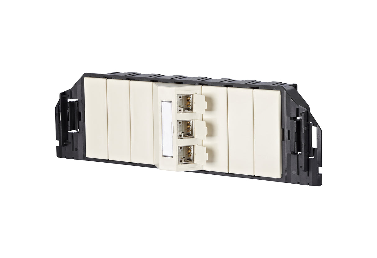 METZ CONNECT Anschlussdose Cat6A 3xRJ45 1309310301-E pws Bodentank/UFmont IDC