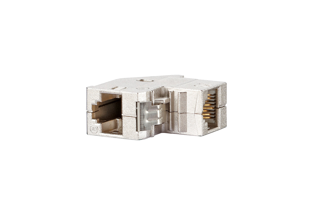 METZ CONNECT Modular-Kupplung 6A 2x RJ45 1309A1-I Buchse/Buchse Schirm abgew