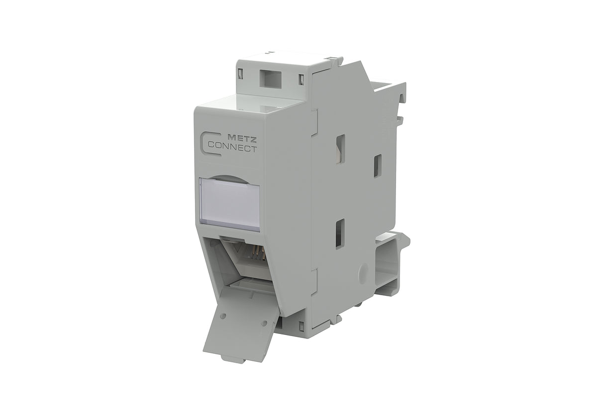 METZ CONNECT REG-Anschlussdose Cat6A lgr 130A118003-E 1xRJ45 schräg IDC