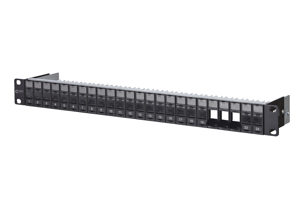 METZ CONNECT Patchpanel 24Ports 1HE 130A20-BK-E 24Ports Schirm