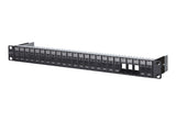 METZ CONNECT Patchpanel 24Ports 1HE 130A20-BK-E 24Ports Schirm