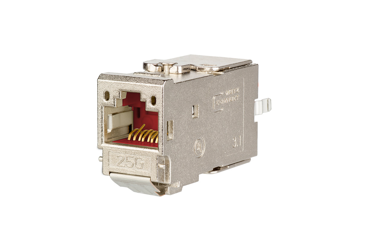 METZ CONNECT Modular-Buchse Cat6A RJ45 130B11-25-E 22-26AWG Feldkonf Schirm fl