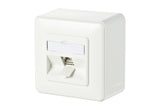 METZ CONNECT Anschlussdose Cat6A AP rws 130B11D10002-E 1xRJ45 Kanaleinb schräg
